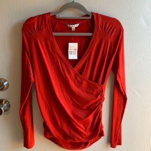 CAbi Wrap Top NWT Hot Tamale Size M